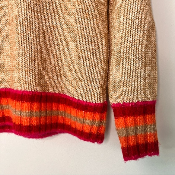 GAP Crewneck Knit Sweater with Color Block Trim - Picture 6 of 13